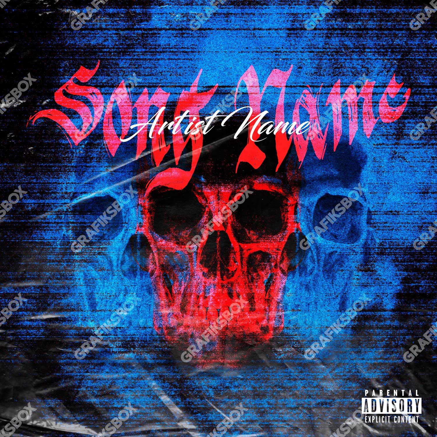 3 skulls premade cover art