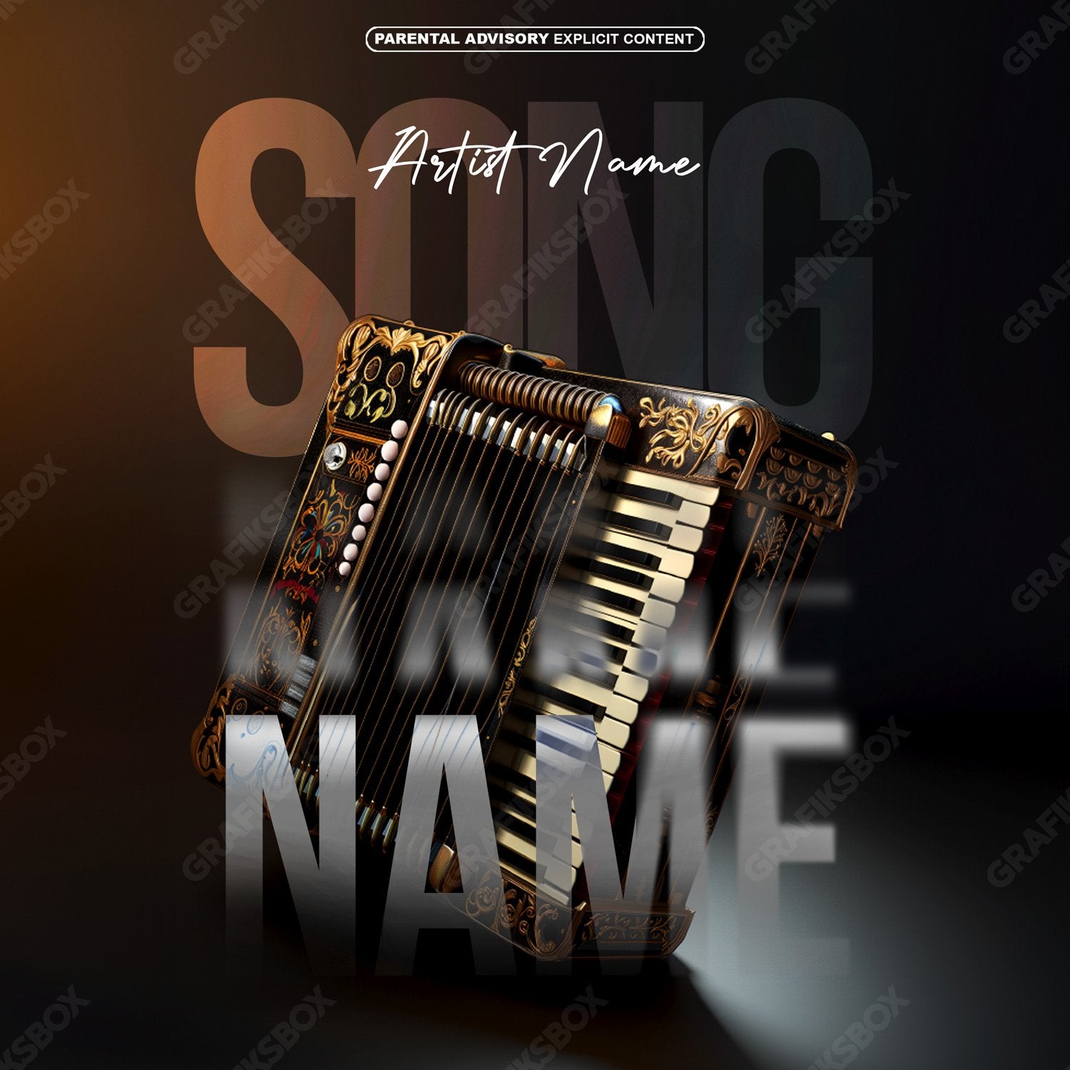 Accordion premade cover art
