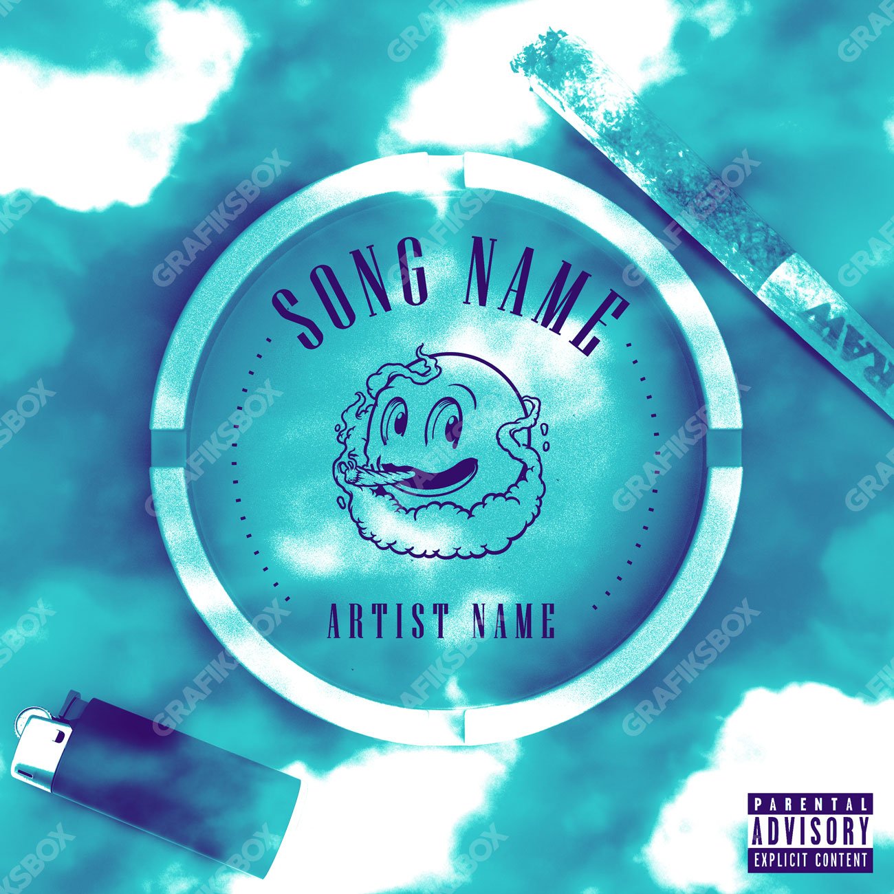 Ashtray premade cover art