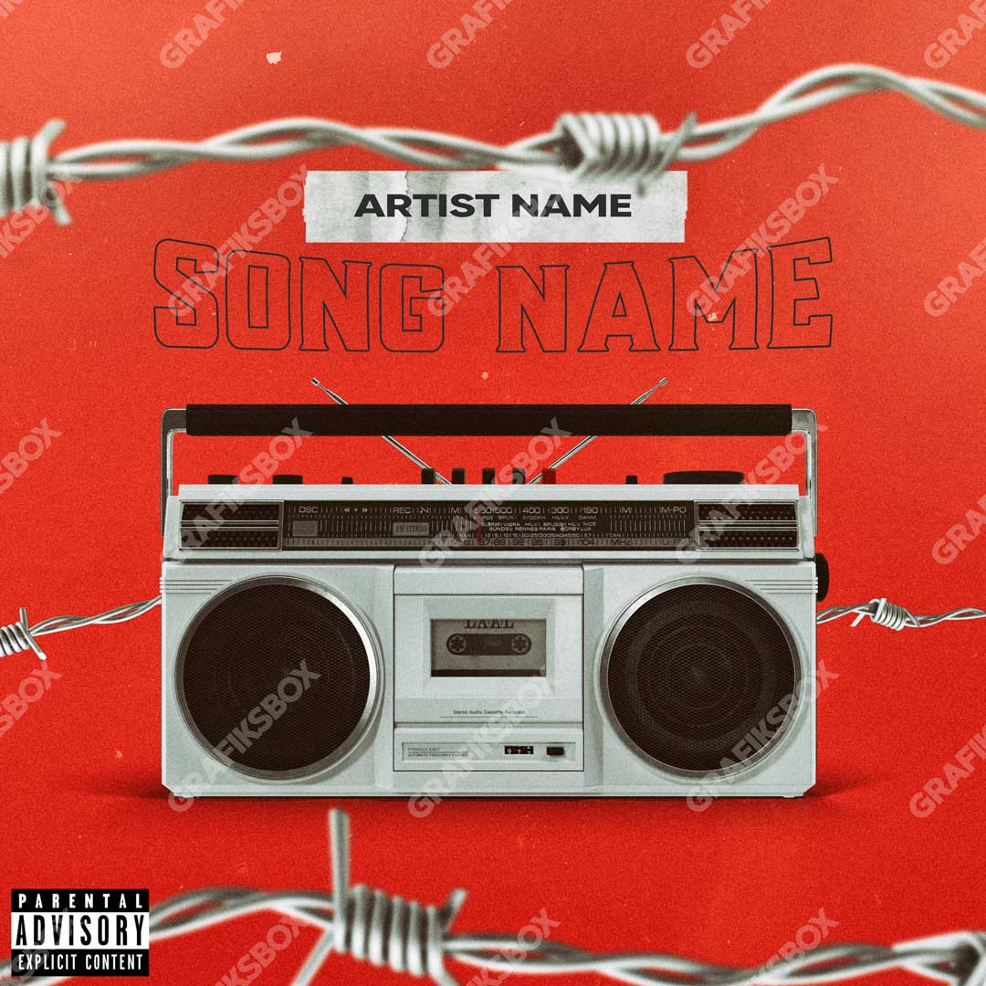 radio cassette album cover art