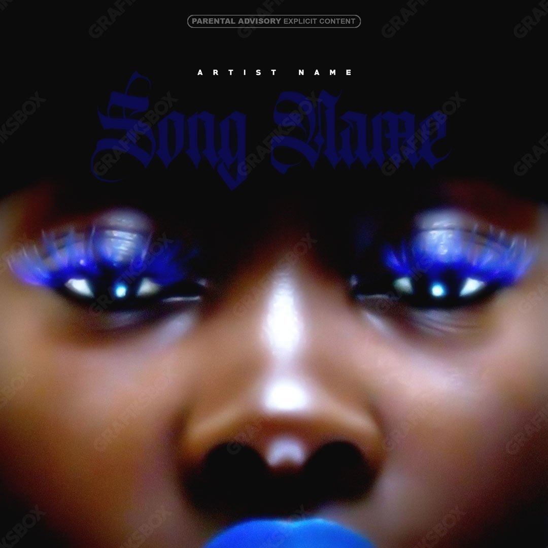 Blue Face premade cover art