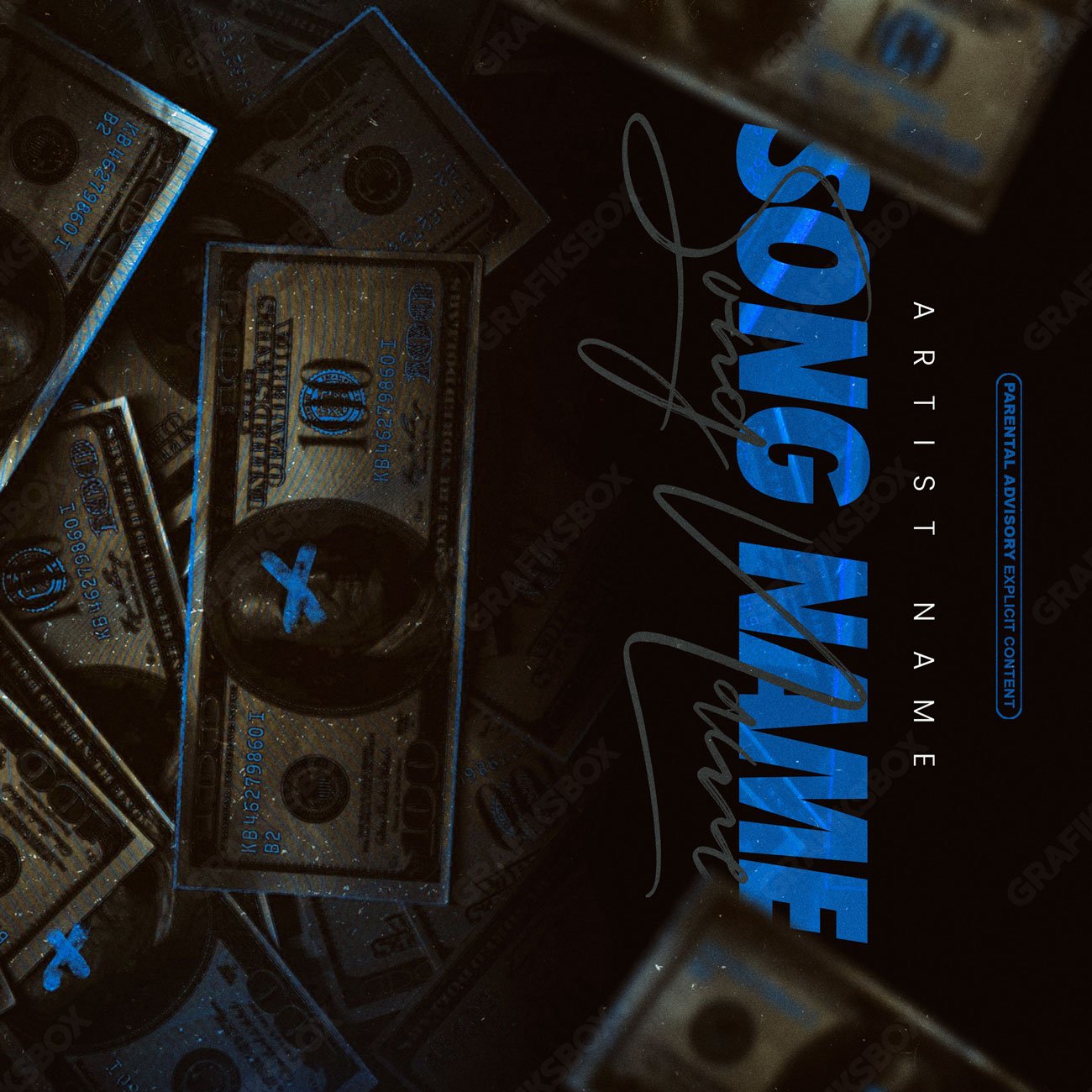 Blue rack premade cover art