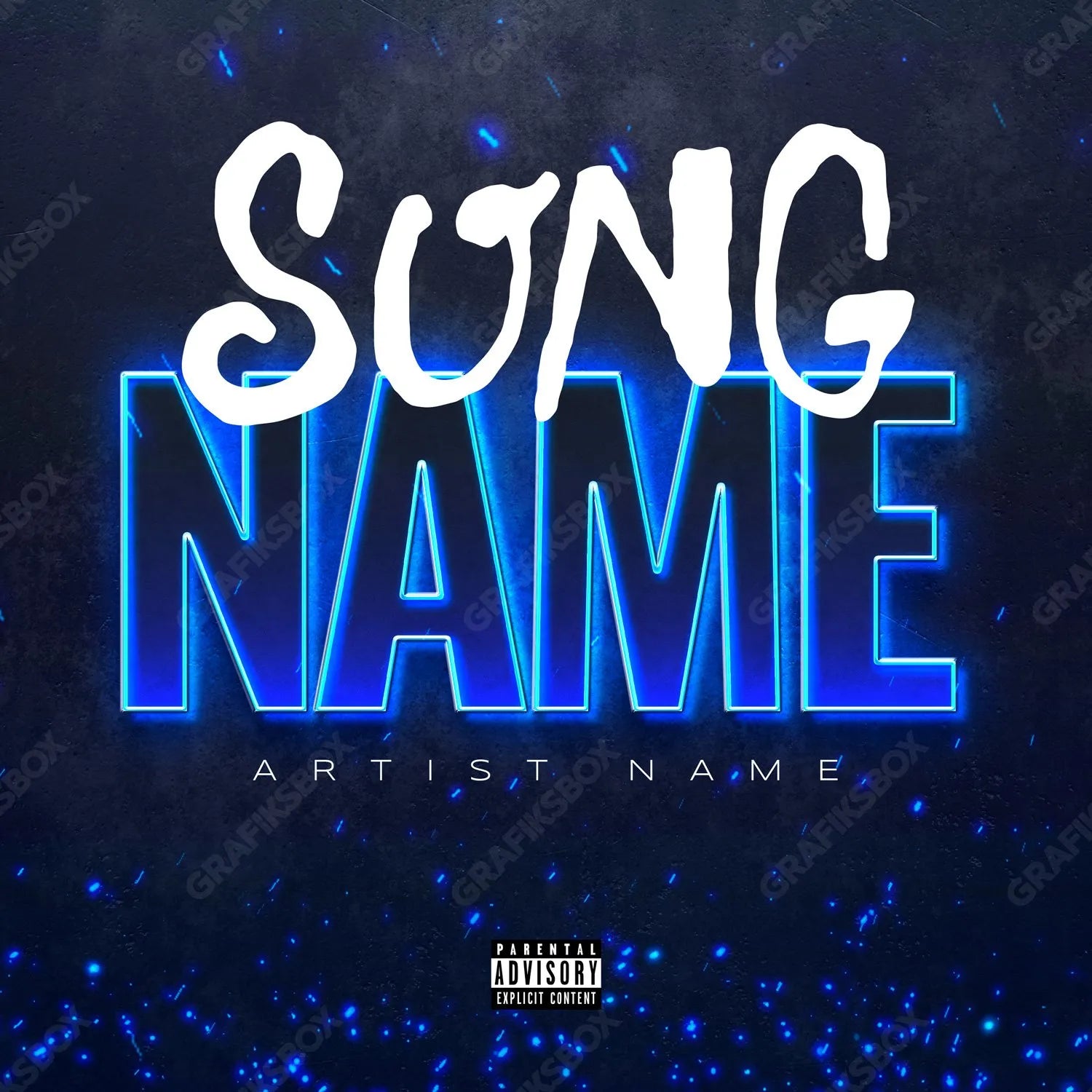 Blue premade cover art