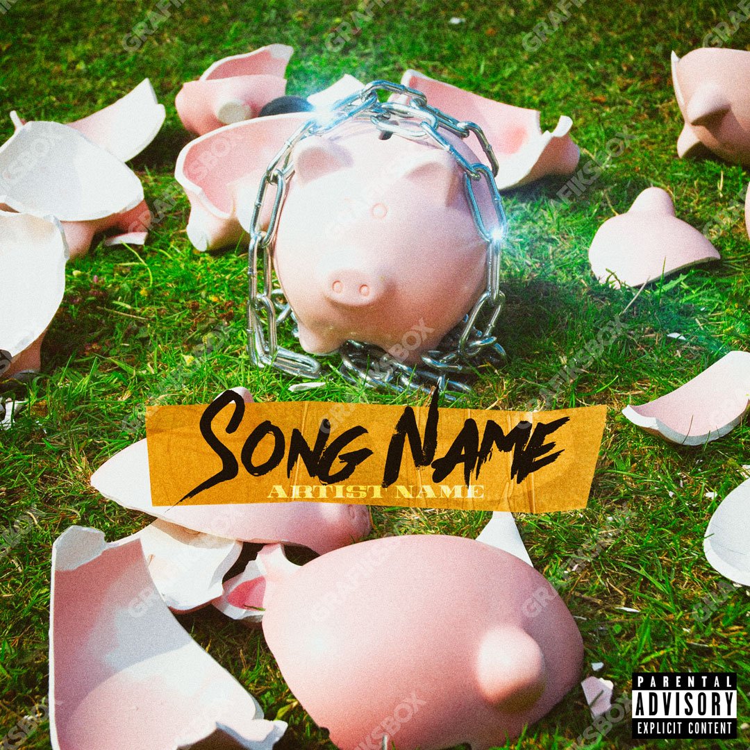 Broken Piggy premade cover art