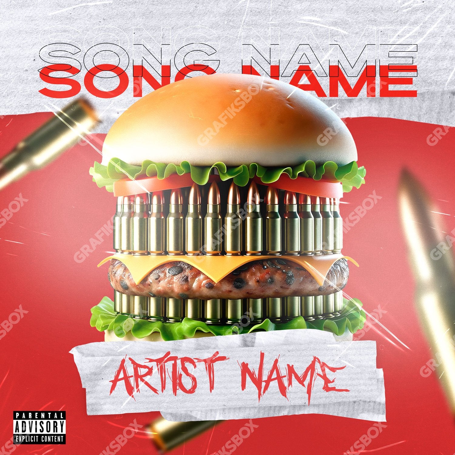 Burger Bullet premade cover art