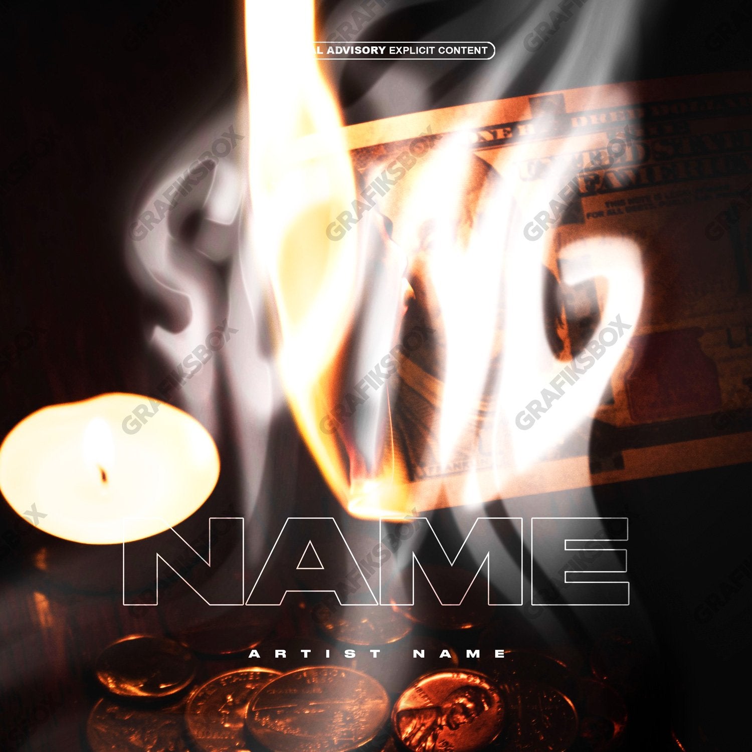 Cash Burn premade cover art