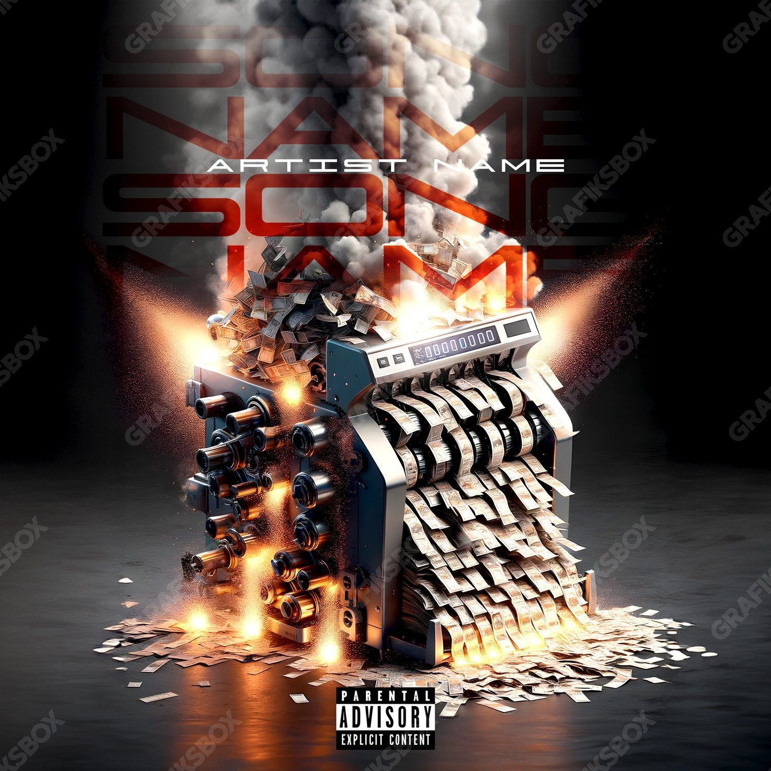 Cash Print premade cover art