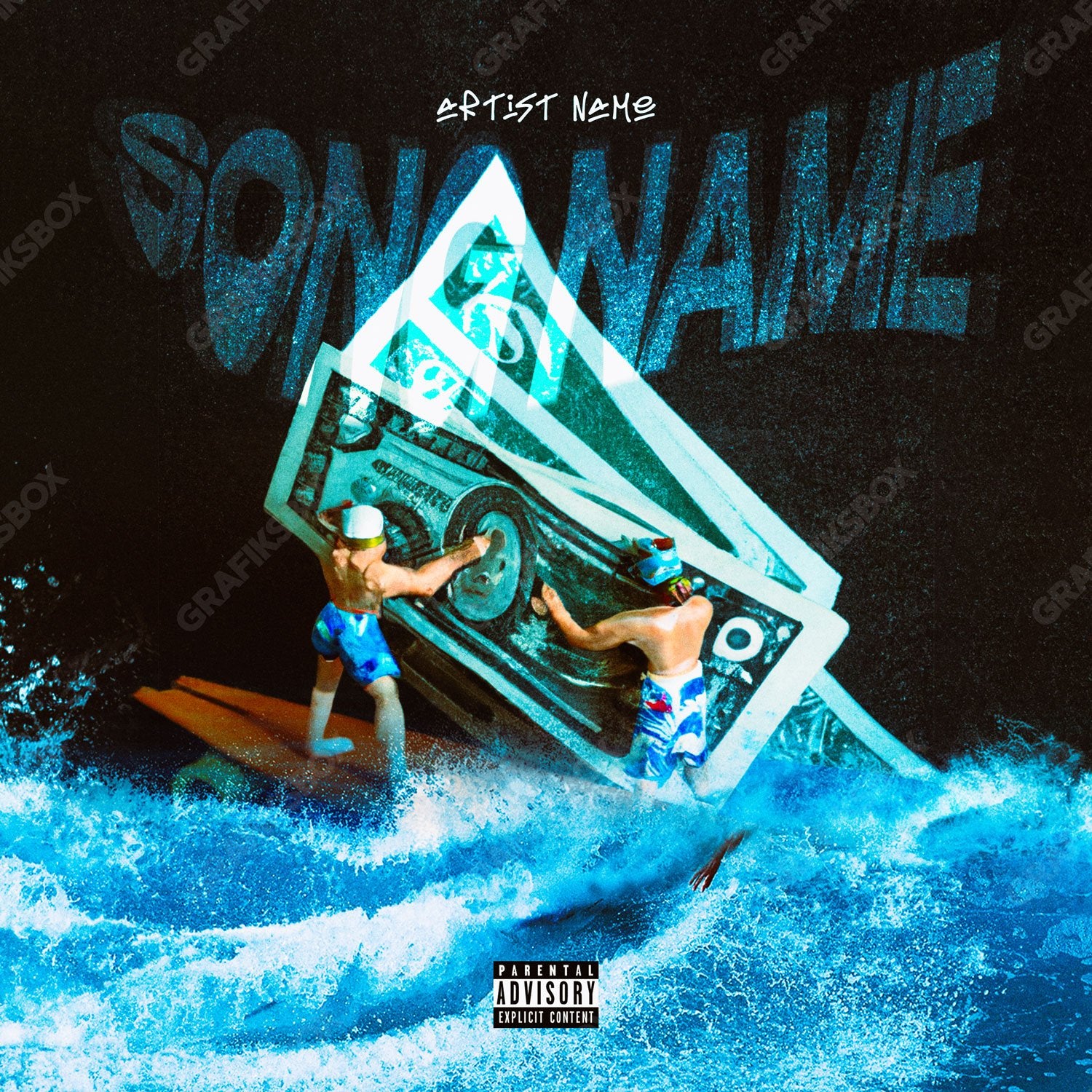 Cash Surf premade cover art