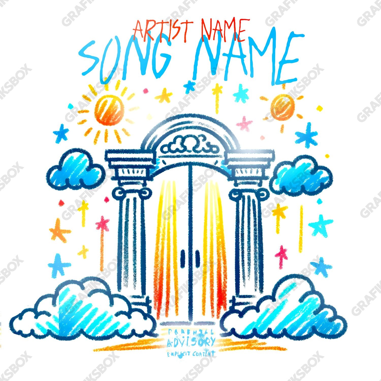 Celestial Door premade cover art