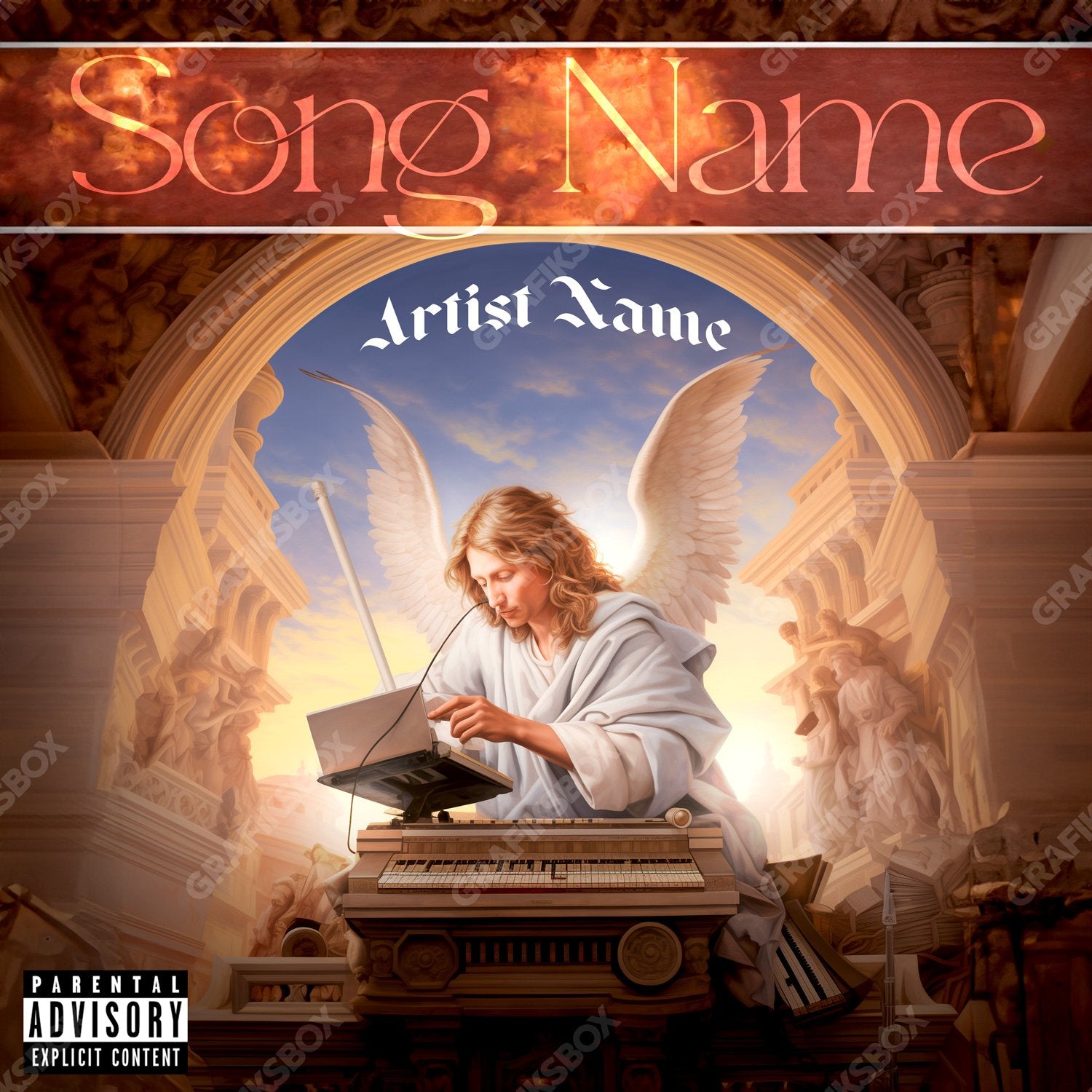 Celestial Music premade cover art