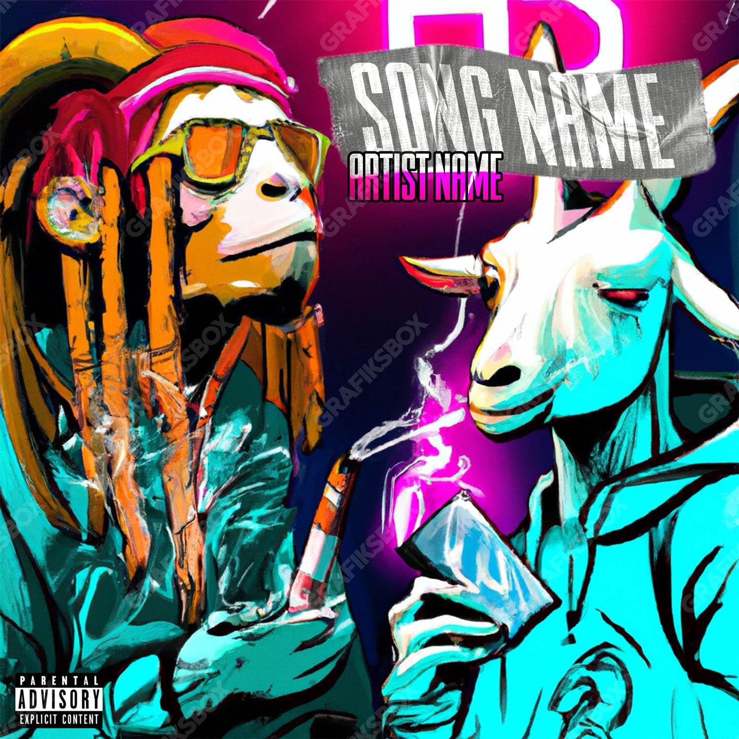 Chill Goat premade cover art