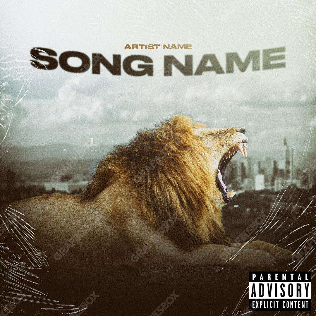 city lion premade cover art