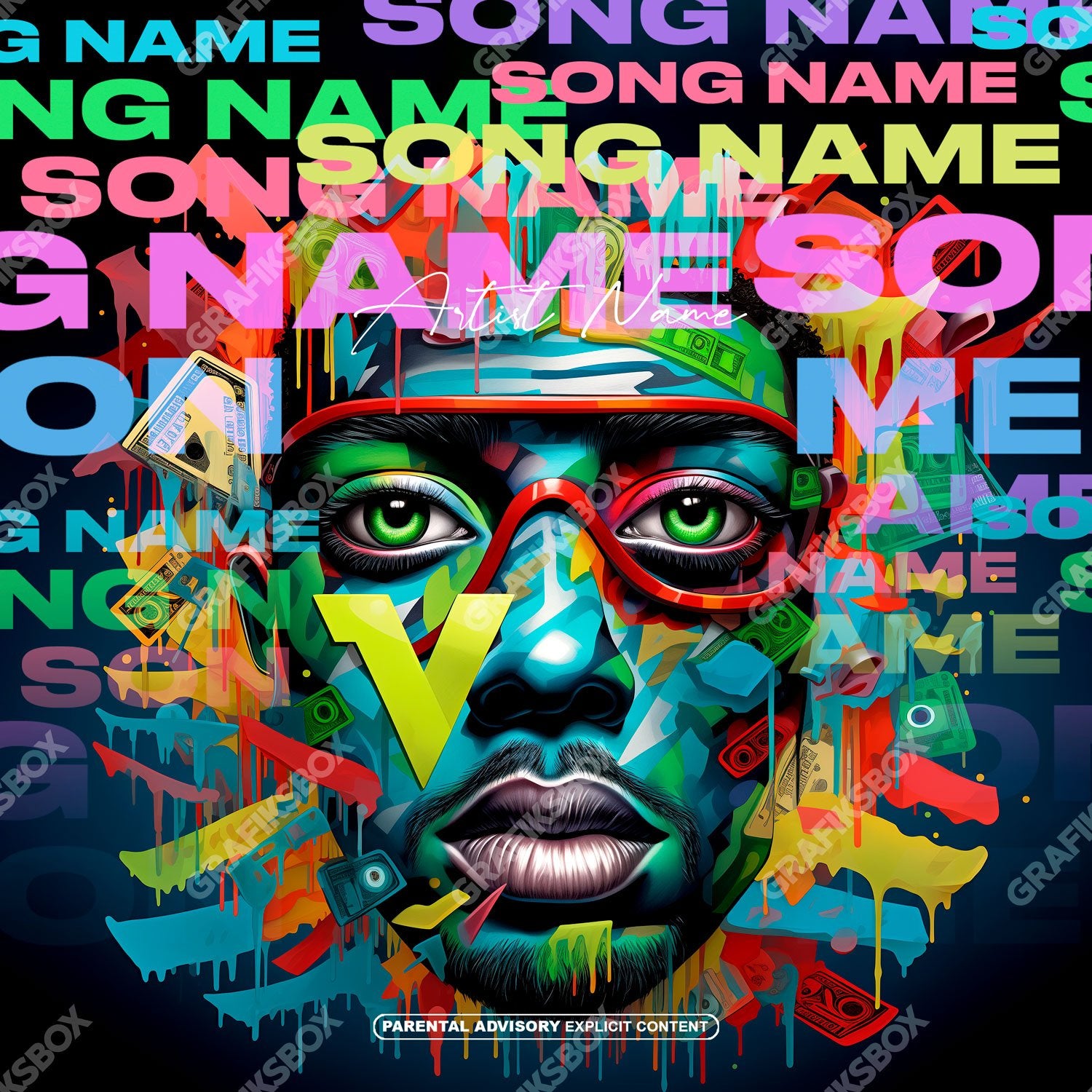 Colorful Face premade cover art