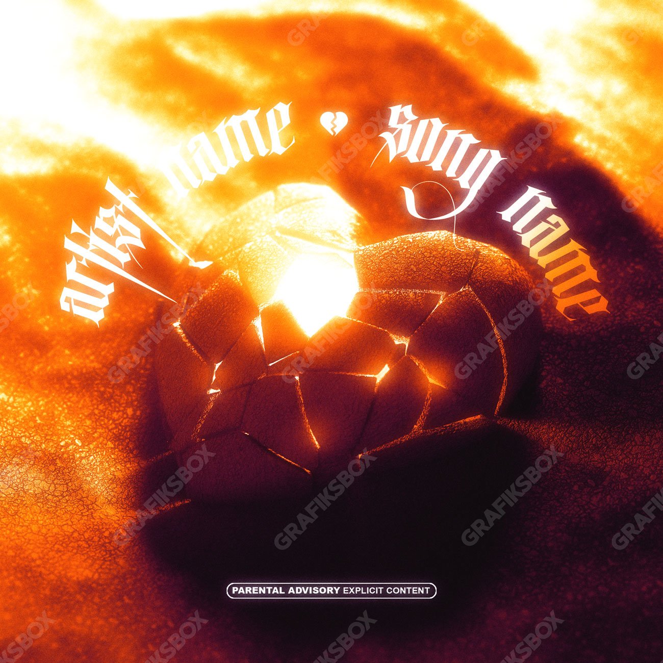 Cracking premade cover art