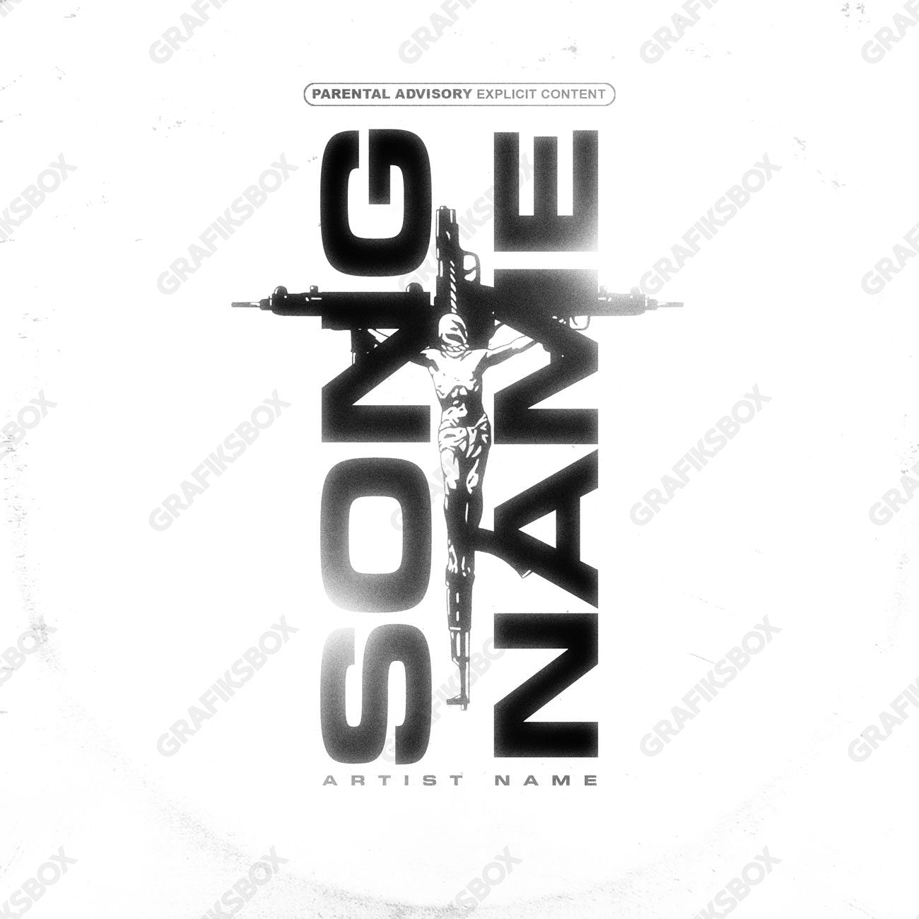 Crucified premade cover art