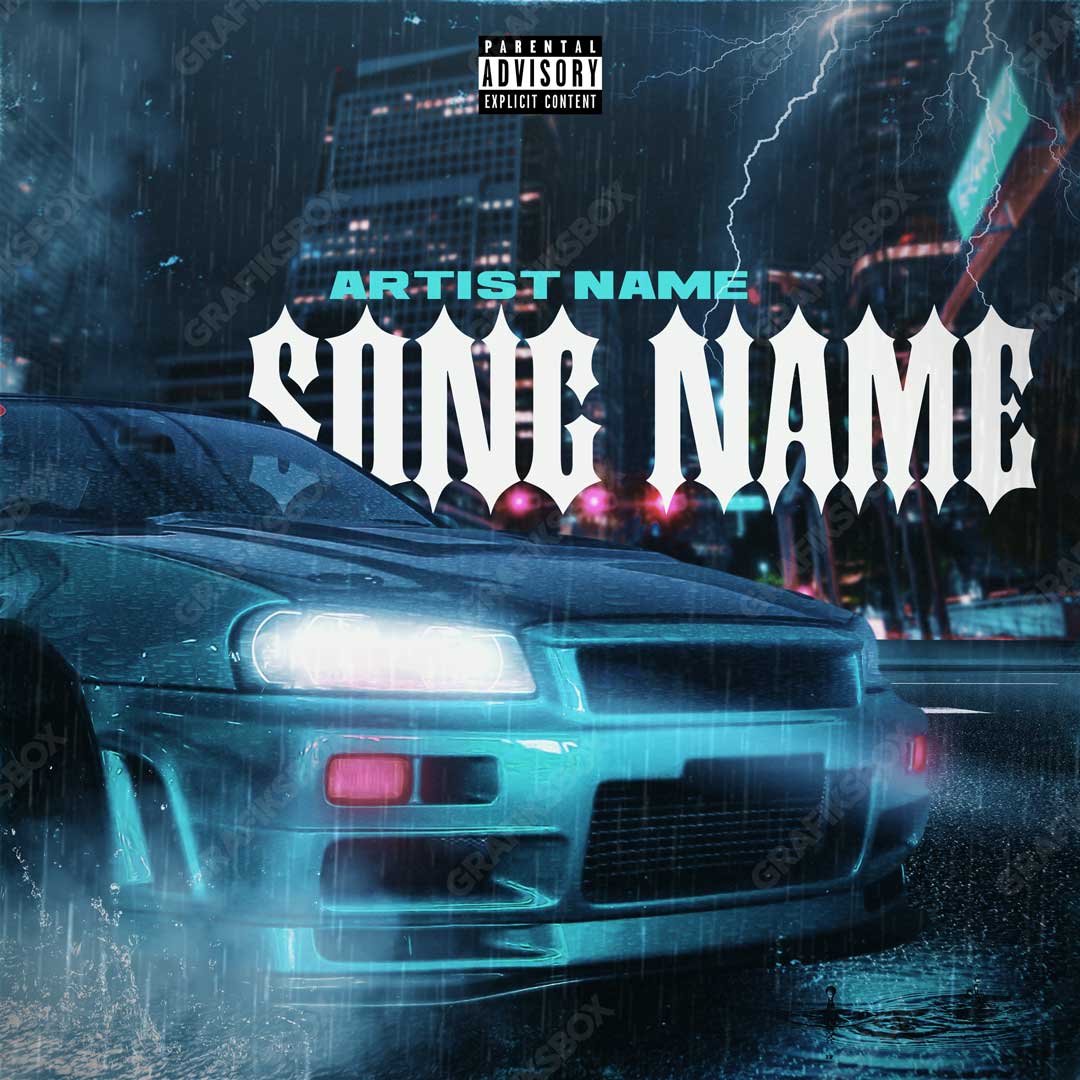 cyber punk premade cover art