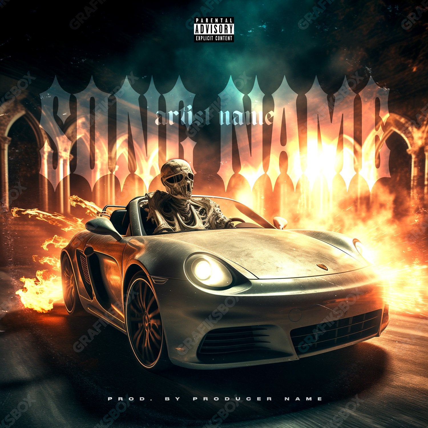 Death Race premade cover art