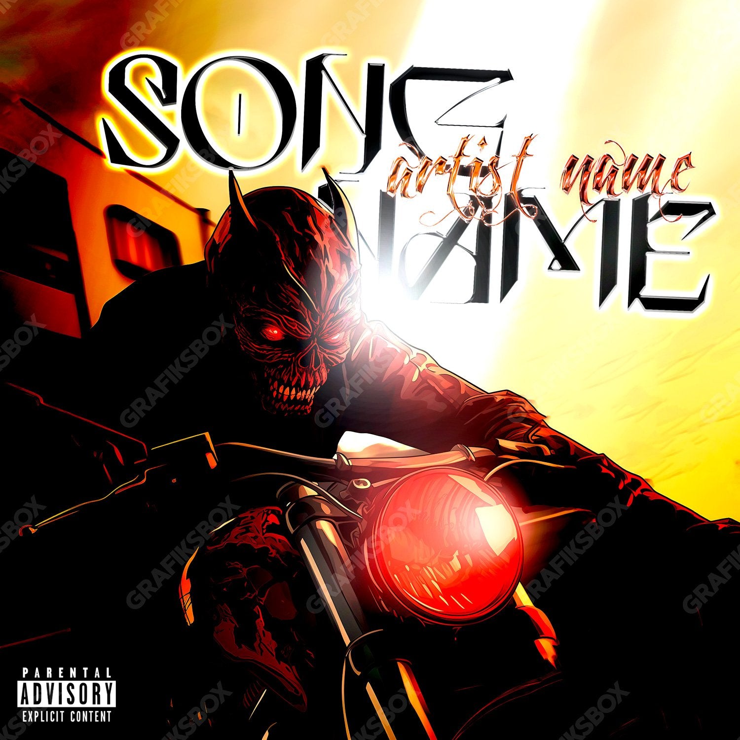 Demon Bike premade cover art