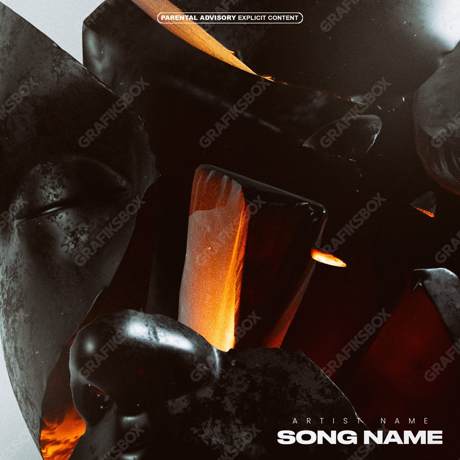 Destructed premade cover art