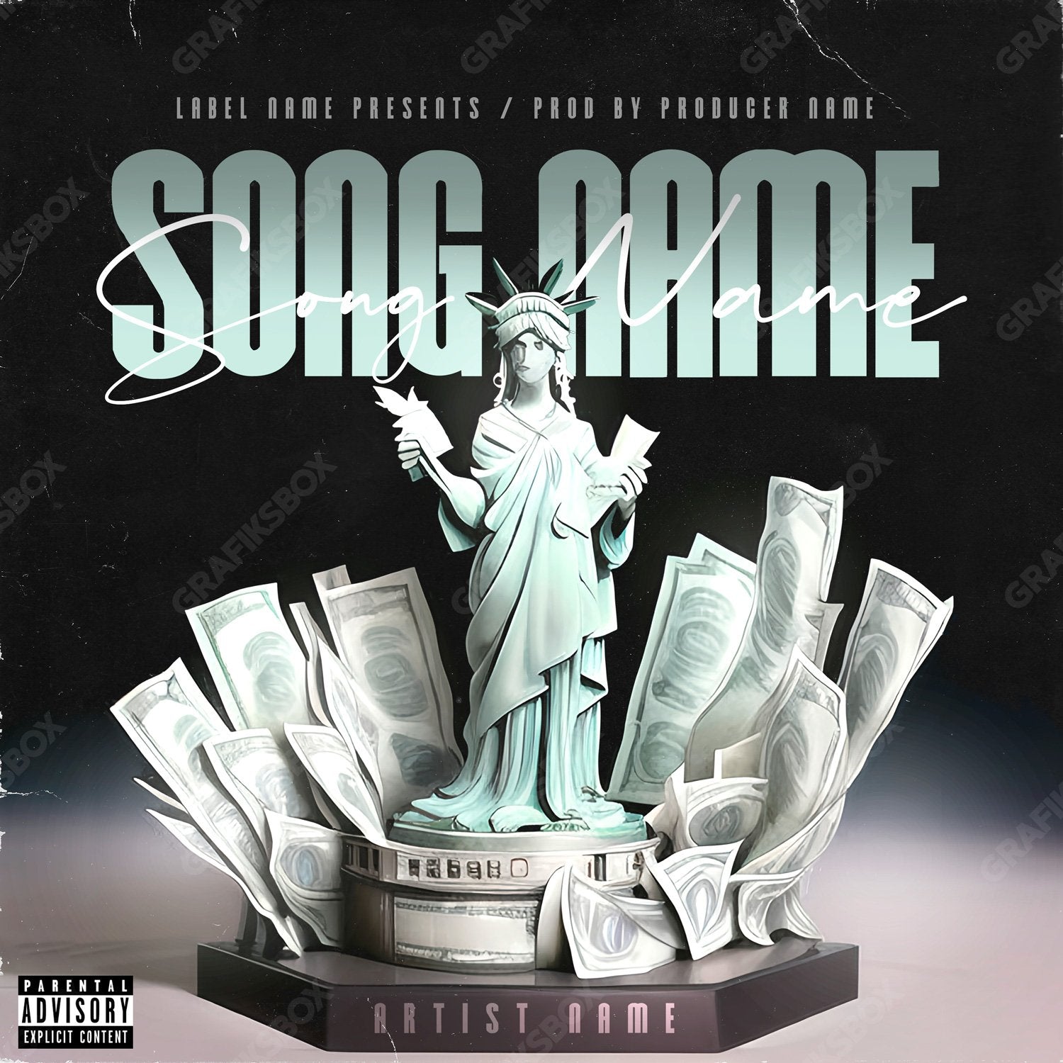 Dollar Statue premade cover art