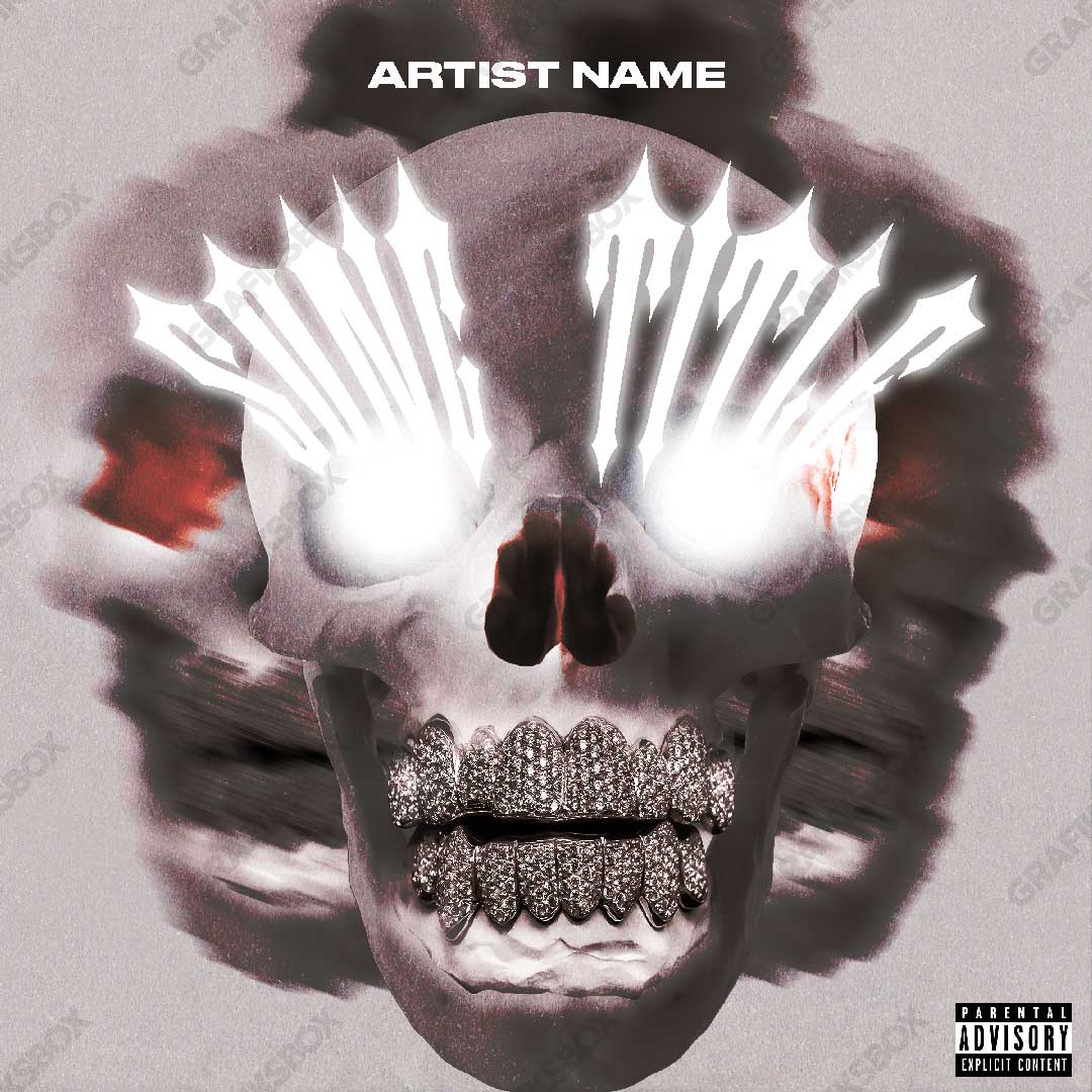 drip skull premade cover art