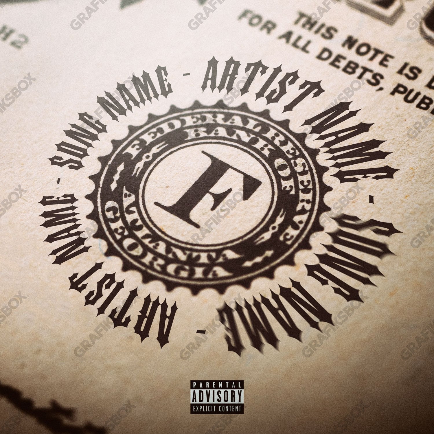 Federal Reserve premade cover art