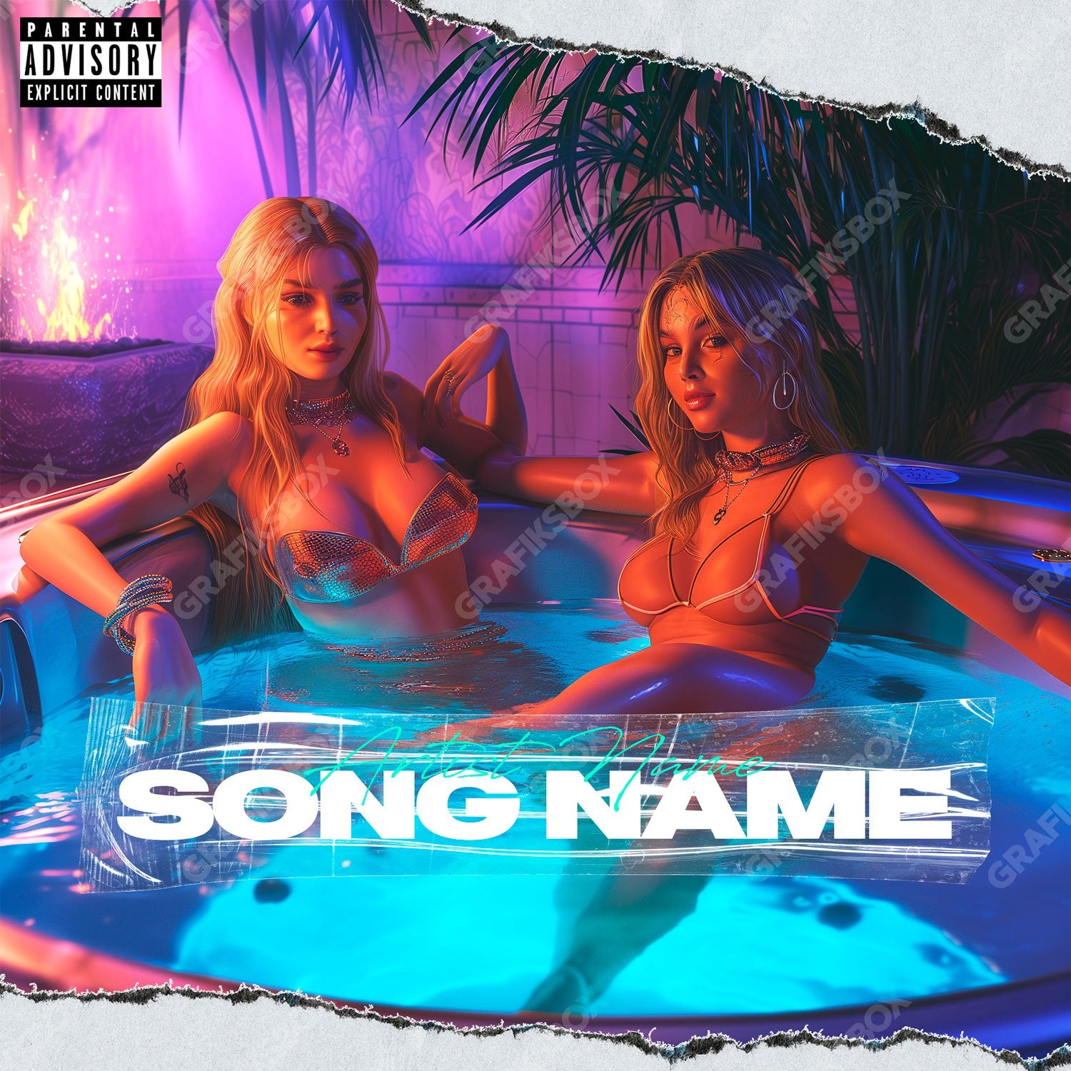 Girl Pool premade cover art