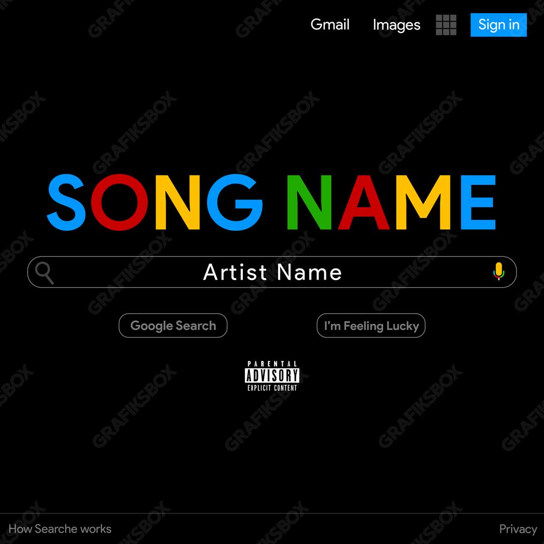 Google Search premade cover art