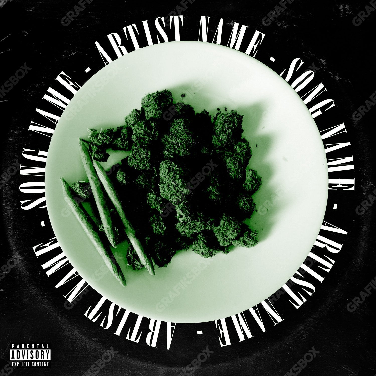 Green Plate premade cover art