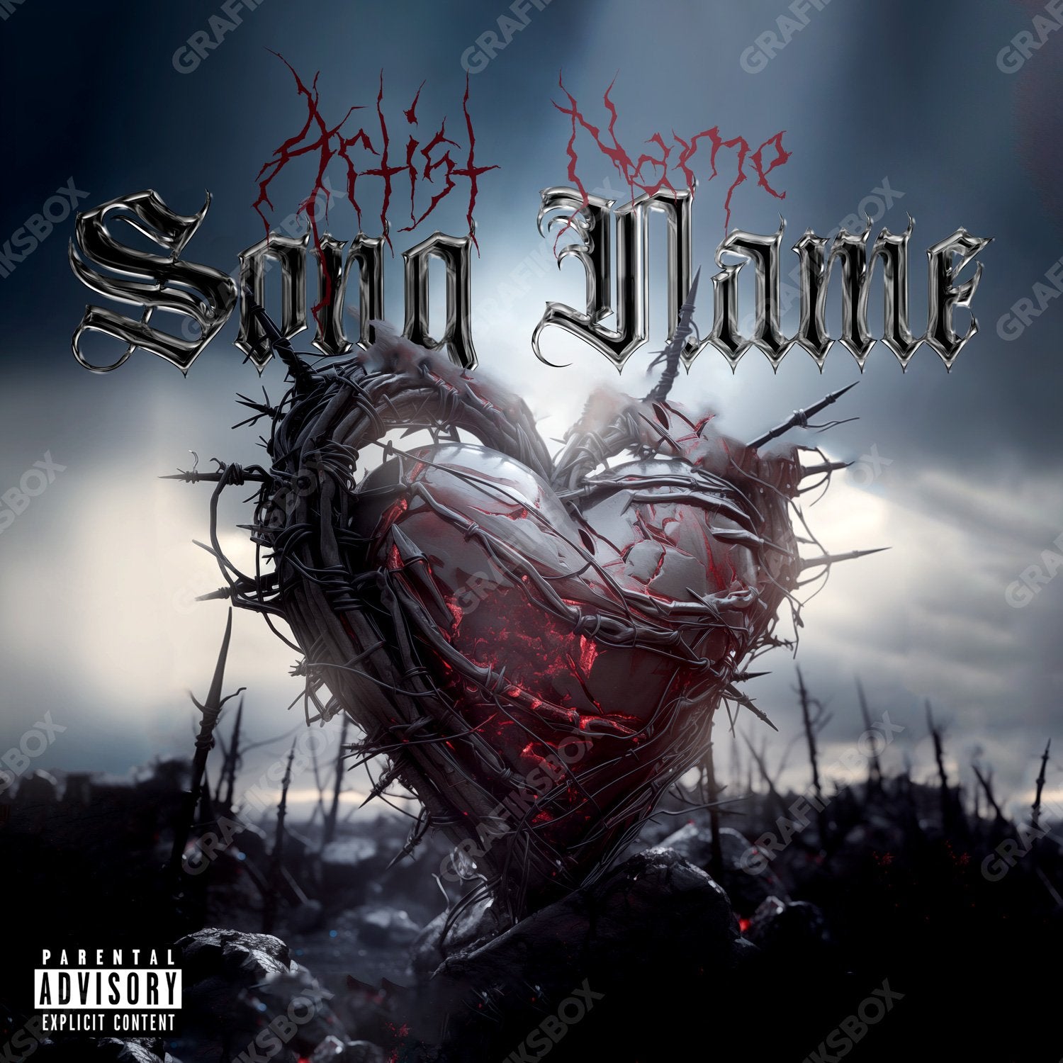 Heart Scar premade cover art