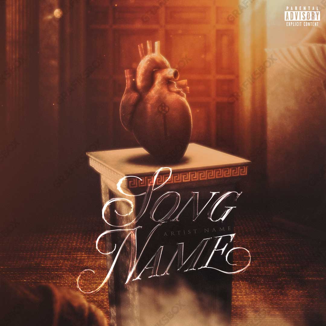 heart key premade cover art