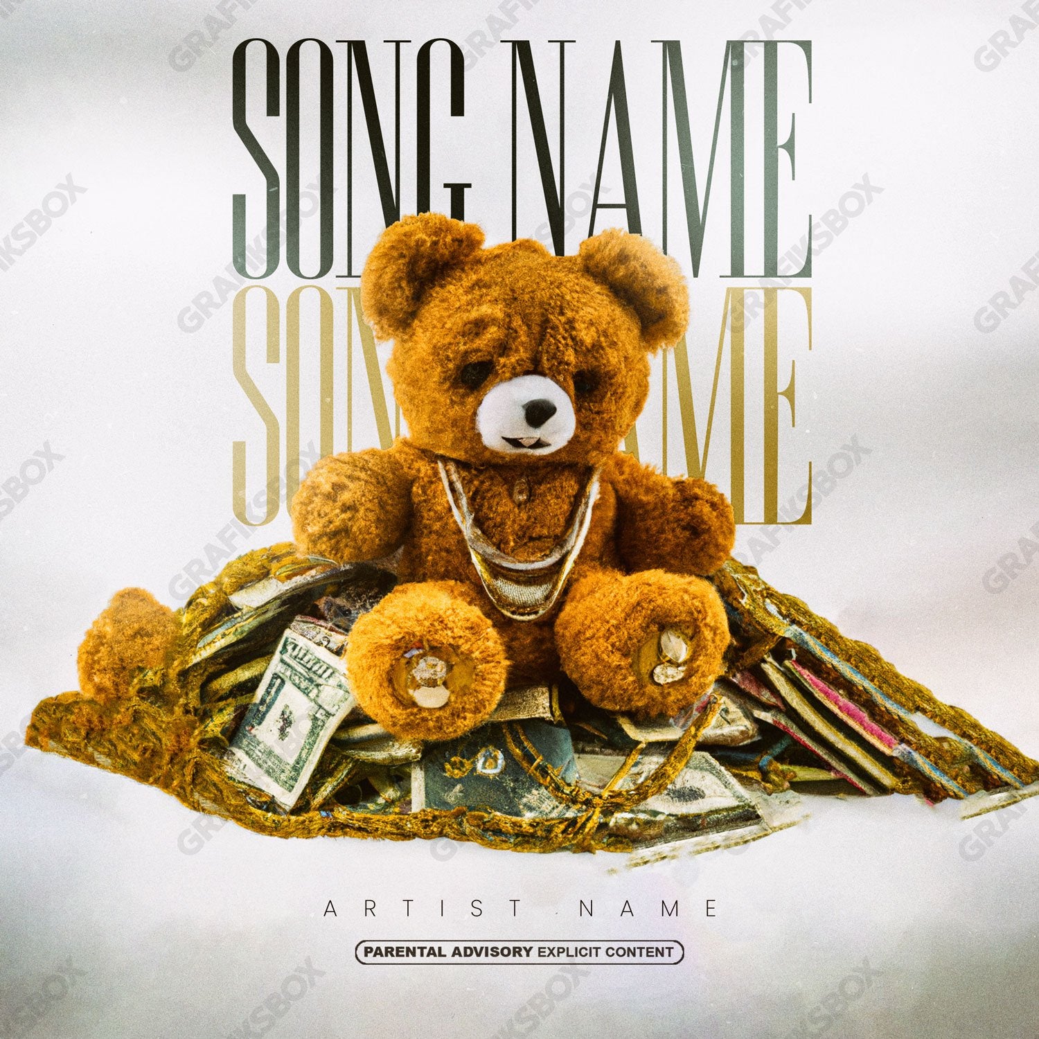 Hustbear premade cover art