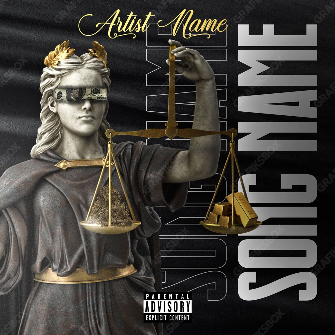 Gold Justice premade cover art