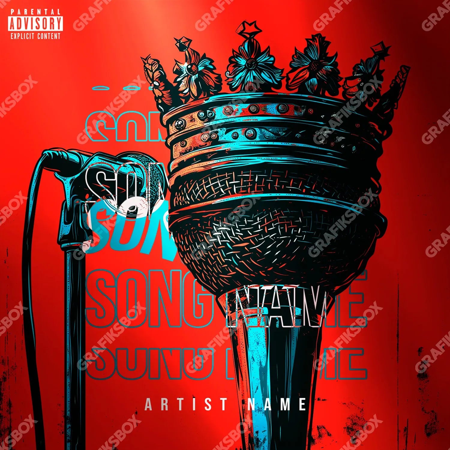 King Mic premade cover art
