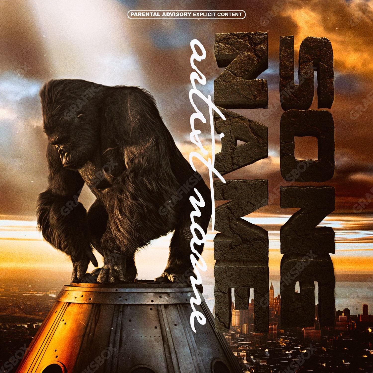 King Of City premade cover art