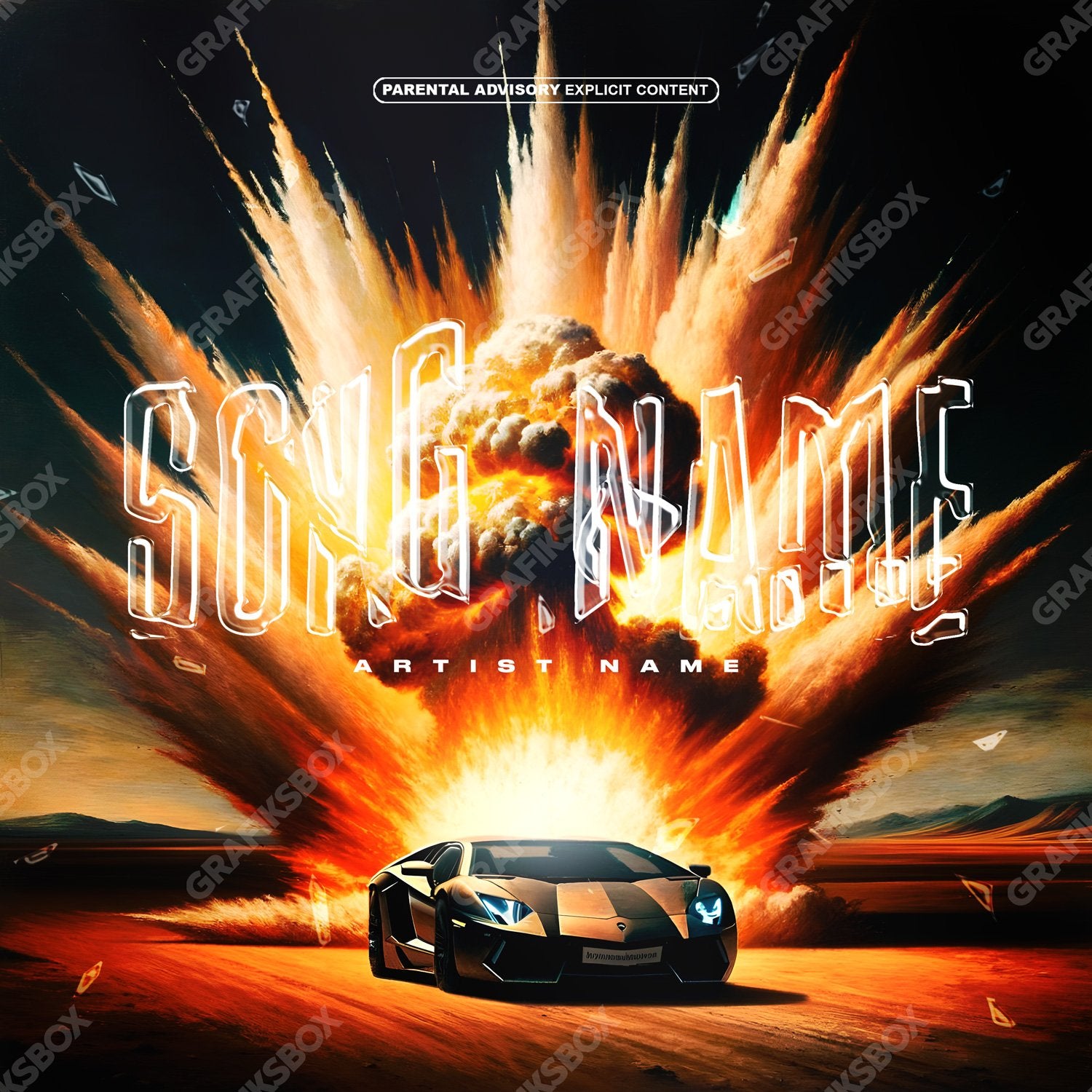 Lamboomb premade cover art