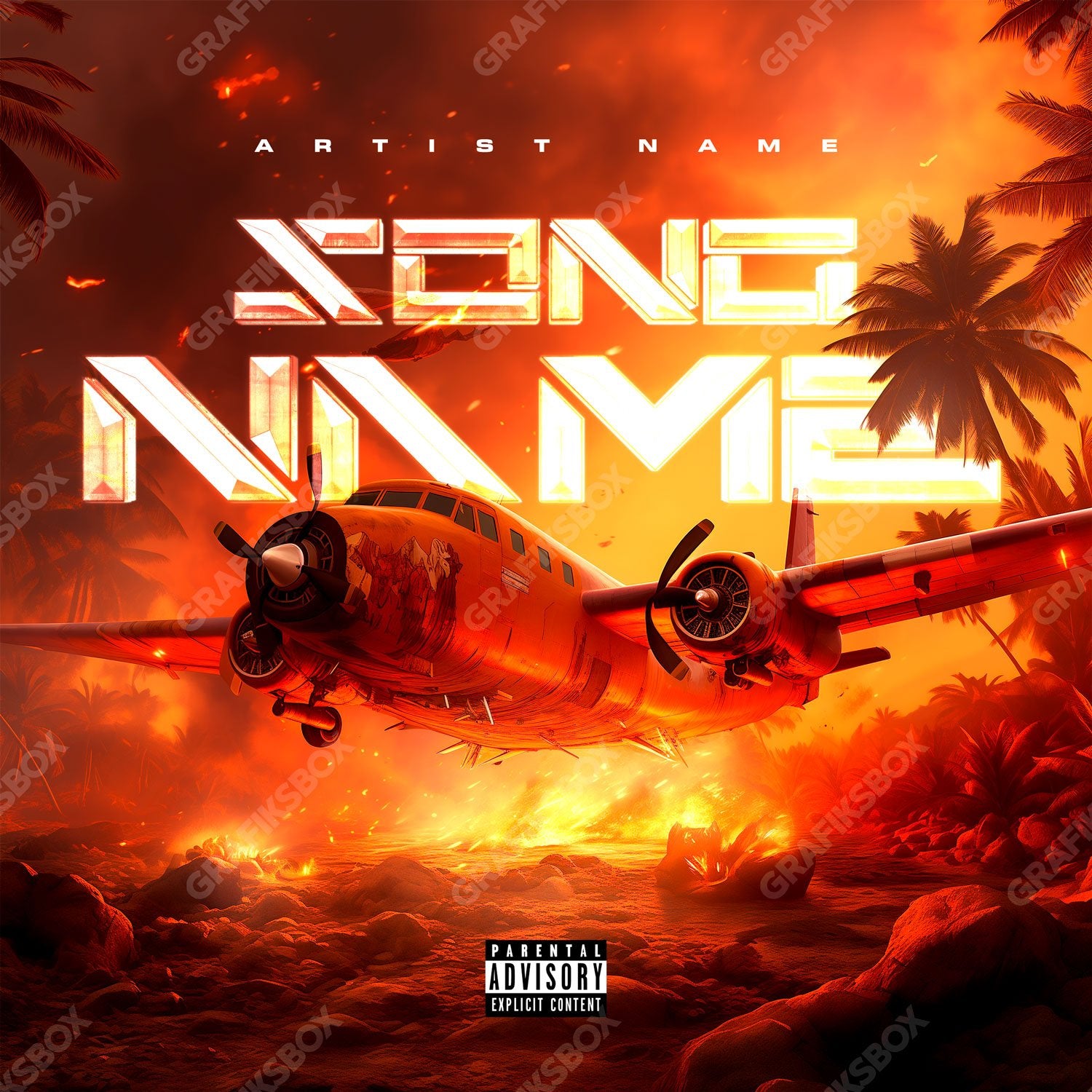 Lost Plane premade cover art