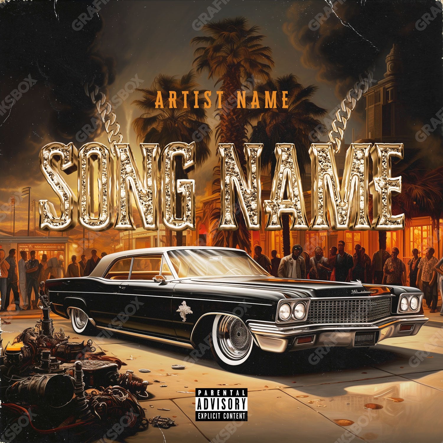 Lowrider premade cover art