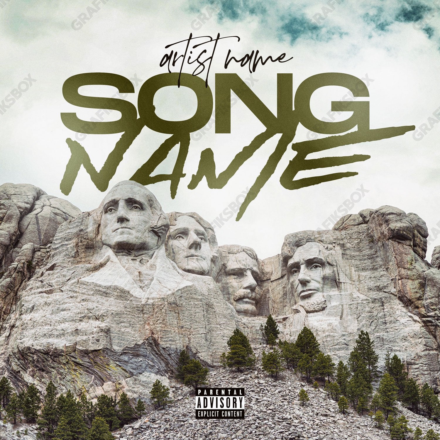 Mount premade cover art