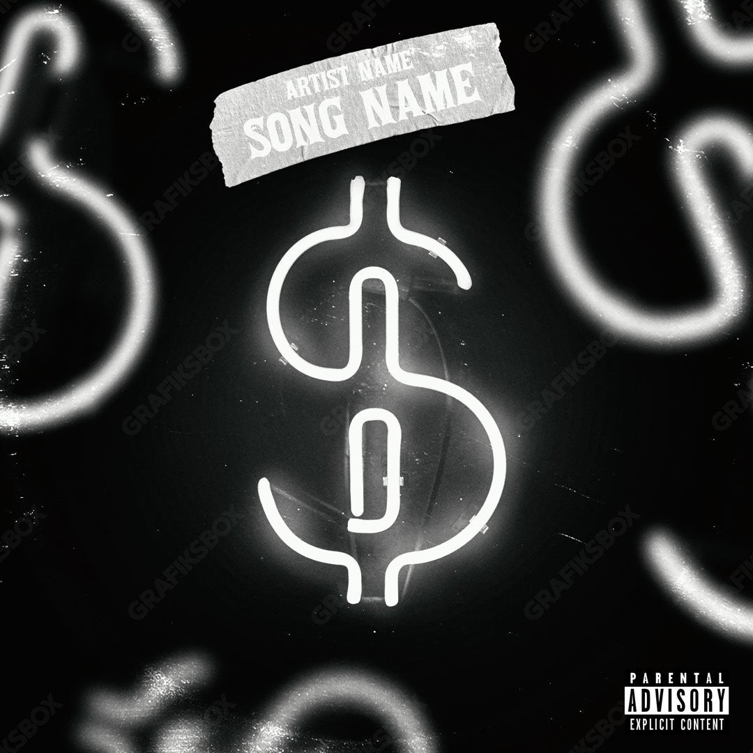 neon dollar premade cover art