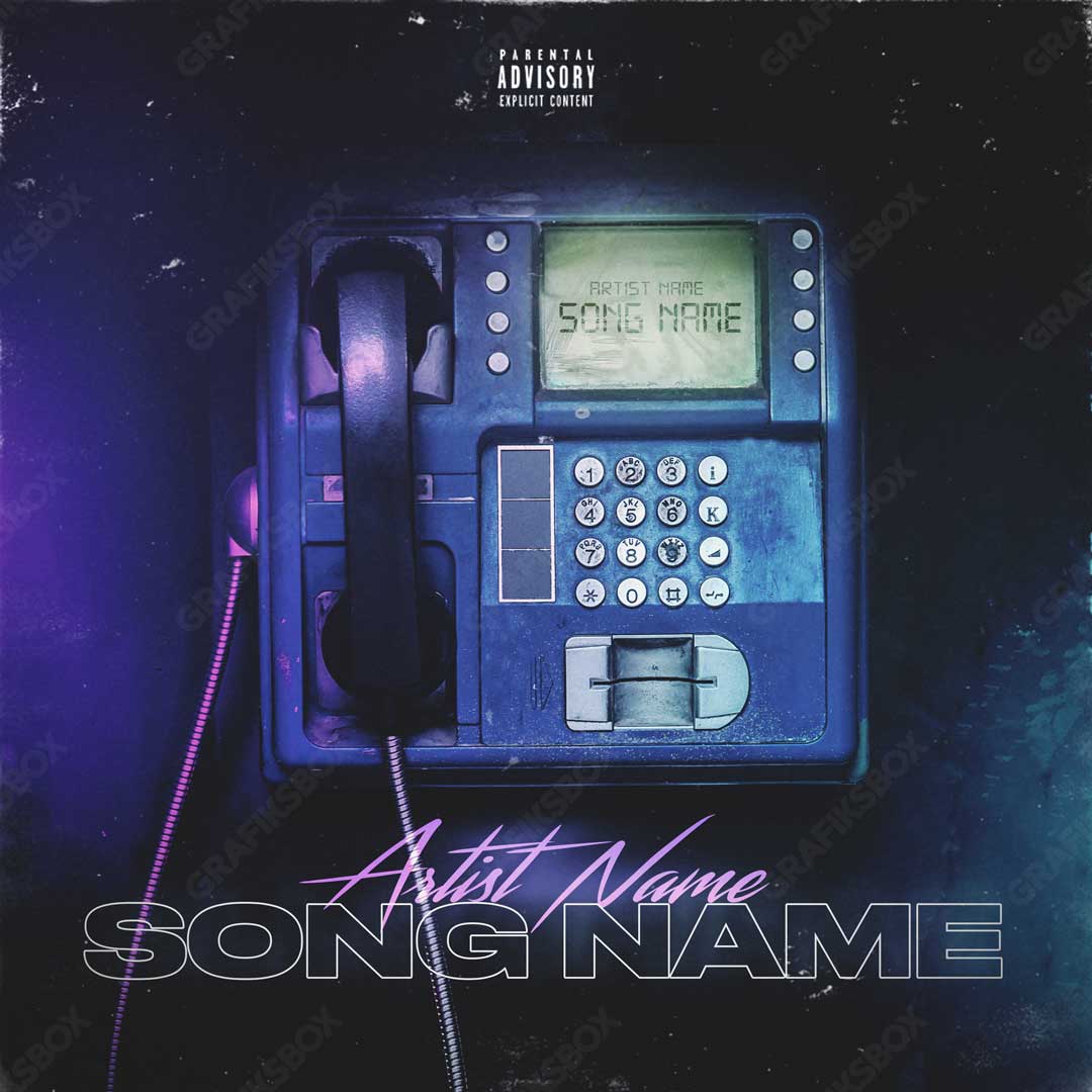 Neon phone premade cover art