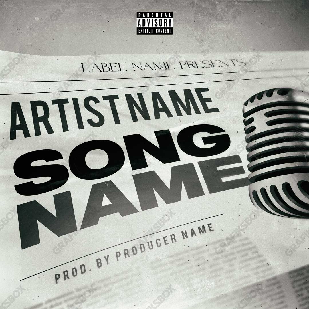 Newspaper premade cover art