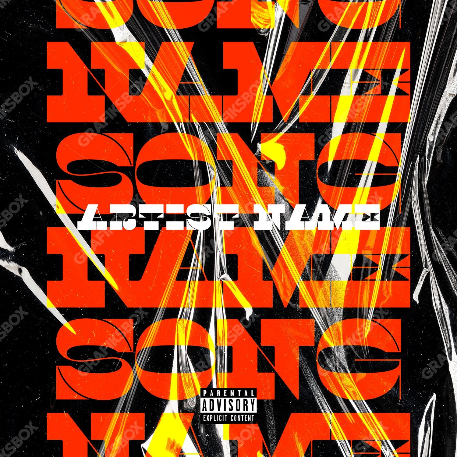 Orange premade cover art