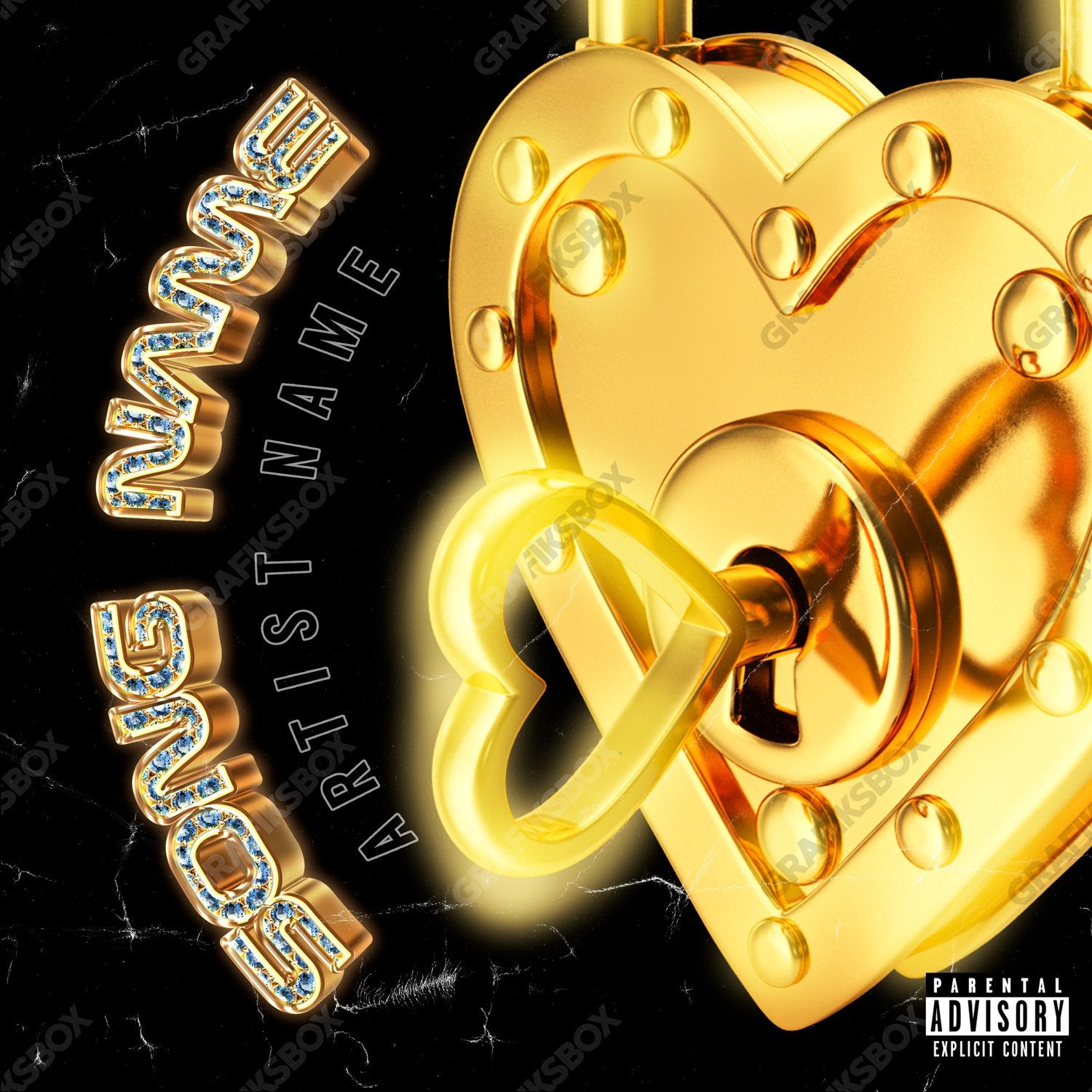 Padlock premade cover art