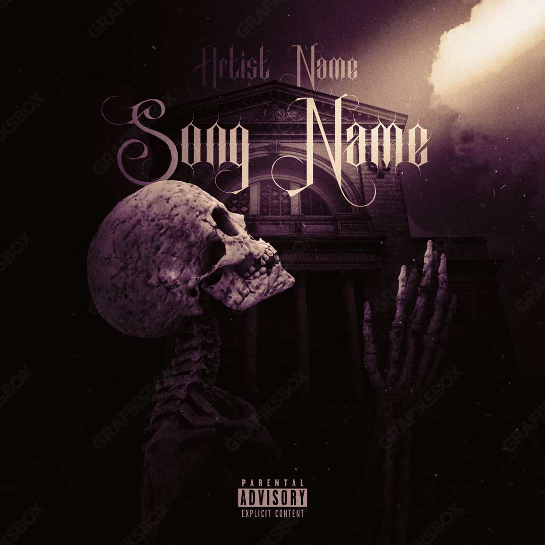pray skull premade cover art