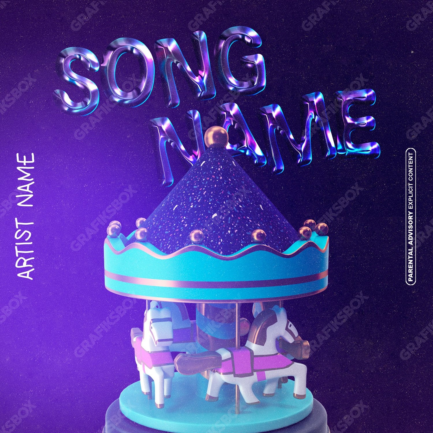 Purple Play premade cover art