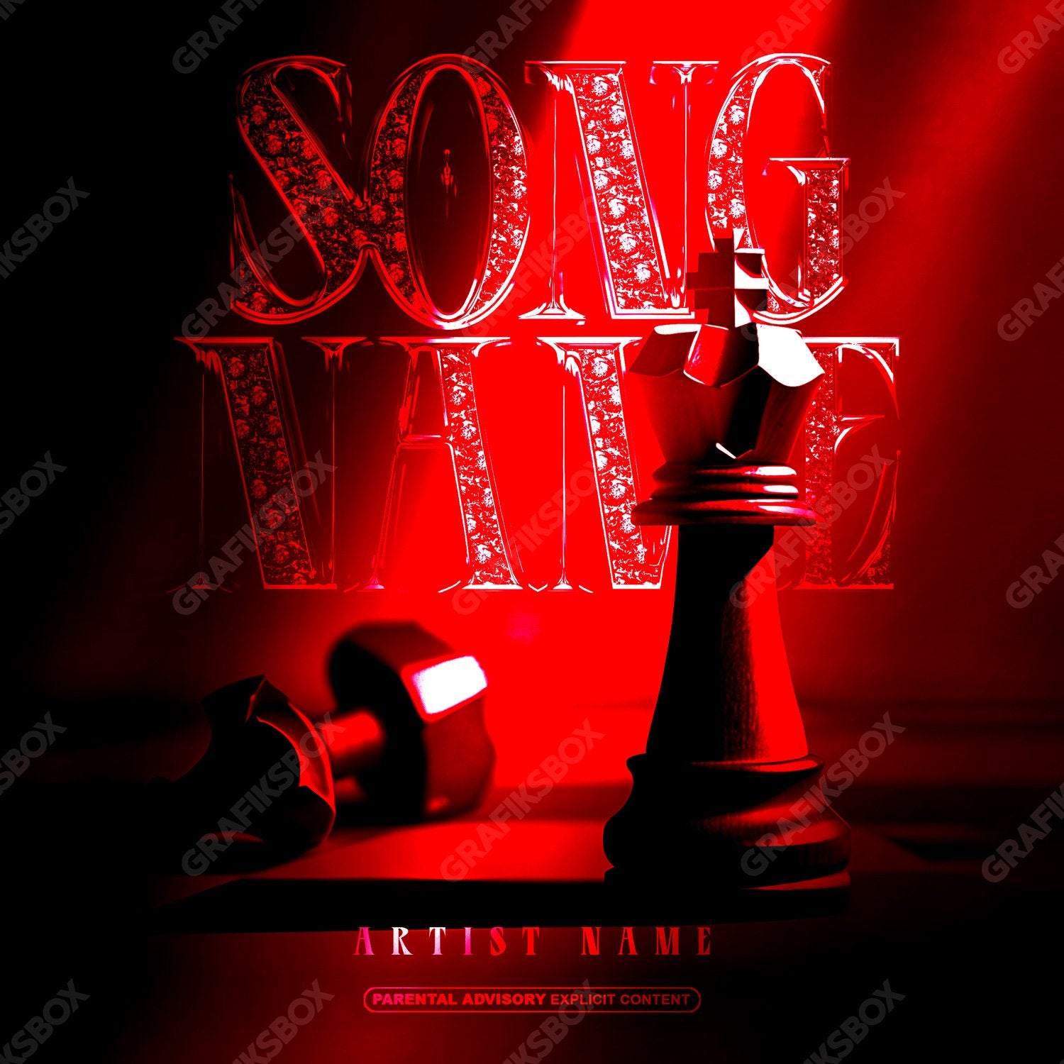 Red Defeat premade cover art