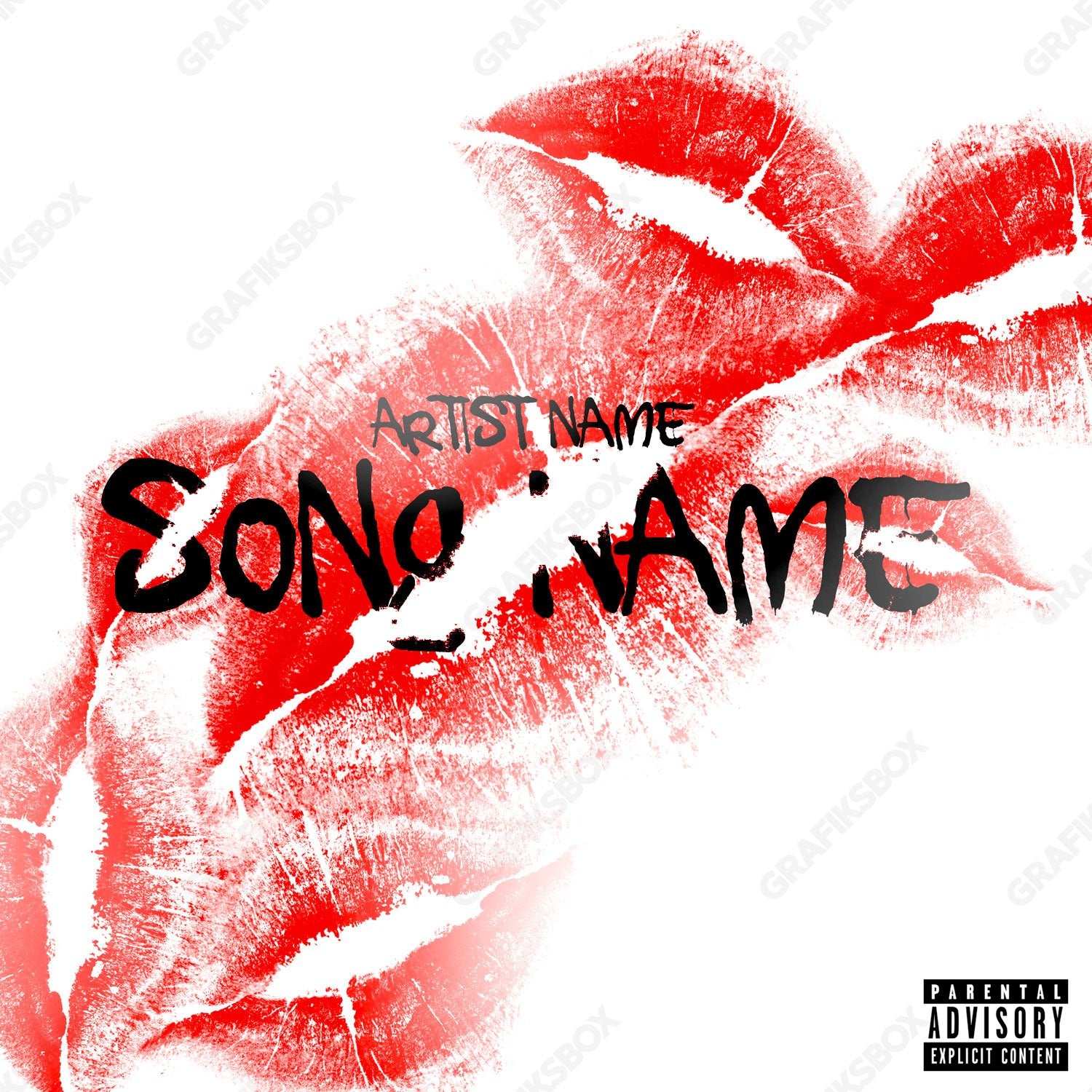 Red Kiss premade cover art