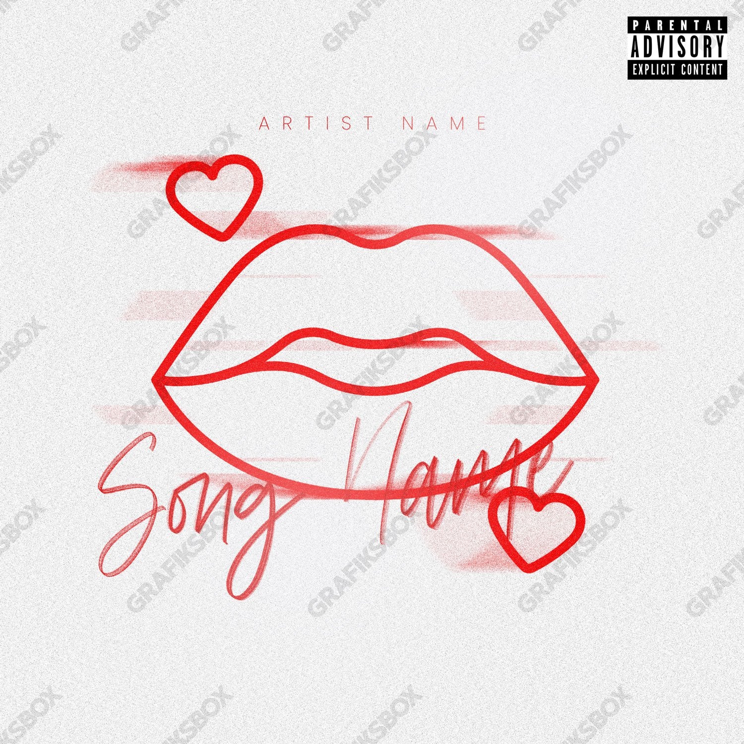 Red Lip premade cover art