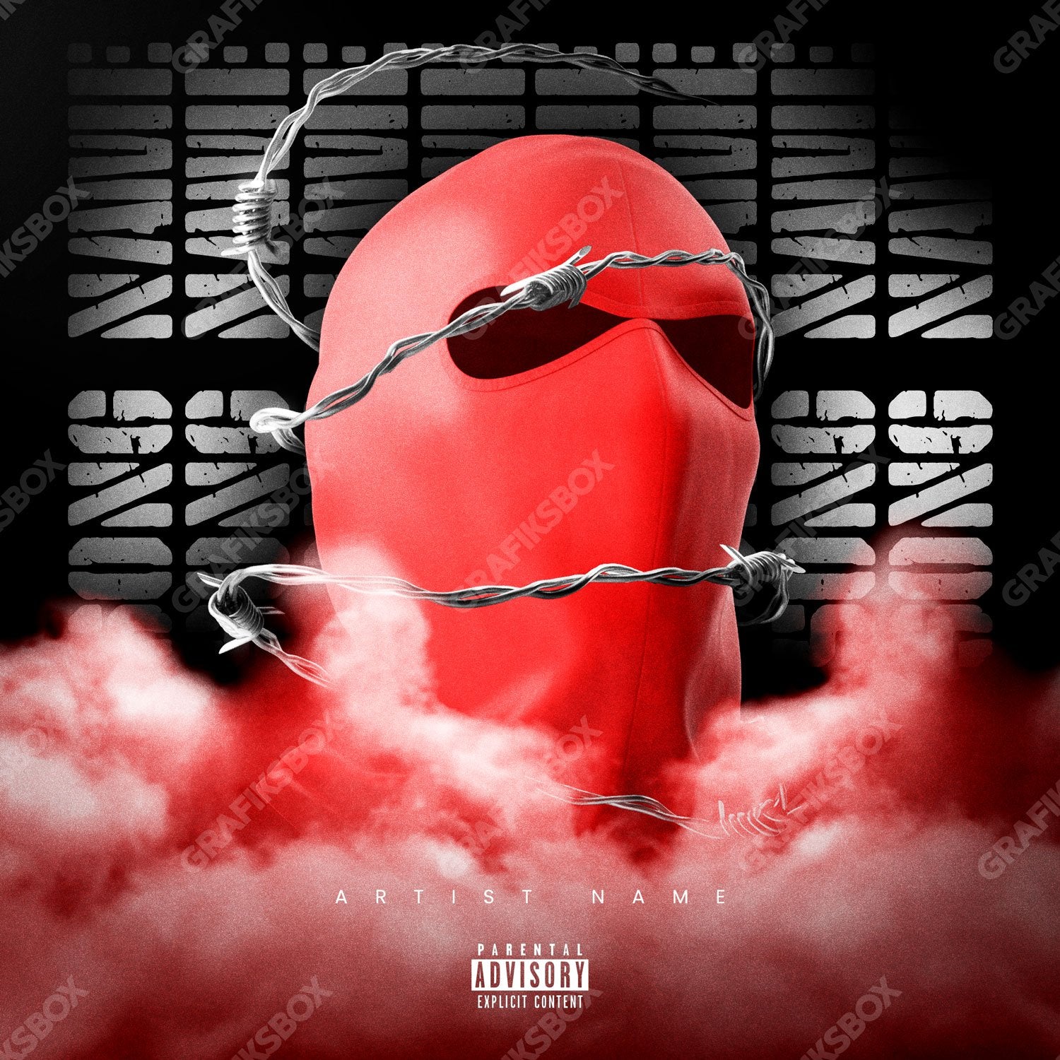 Red Mask premade cover art